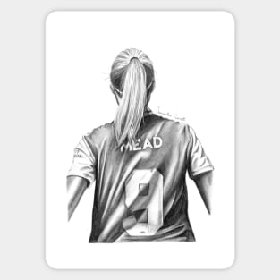 Beth Mead Football Shirt Drawing Sticker